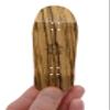 Wooden Fingerboard Carlsbad Cruiser Deck, Zebrawood - 34mm x 100mm - Handmade, Pro Shape & Size - Five Plies Wood Veneer - Includes Prolific Foam Tape - Teak Tuning view 4
