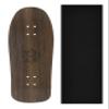 Wooden Fingerboard Carlsbad Cruiser Deck, The Swanson - 34mm x 100mm - Handmade, Pro Shape & Size - Five Plies Wood Veneer - Includes Prolific Foam Tape - Teak Tuning view 1