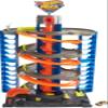 Hot Wheels City Mega Garage Playset with Corkscrew Elevator & Storage for 60+ Cars, Includes 1 Hot Wheels 1:64 Scale Vehicle, Gift for Kids 4 Years Old & Up, HFH03 view 1