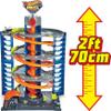 Hot Wheels City Mega Garage Playset with Corkscrew Elevator & Storage for 60+ Cars, Includes 1 Hot Wheels 1:64 Scale Vehicle, Gift for Kids 4 Years Old & Up, HFH03 view 3