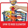Hot Wheels City Mega Garage Playset with Corkscrew Elevator & Storage for 60+ Cars, Includes 1 Hot Wheels 1:64 Scale Vehicle, Gift for Kids 4 Years Old & Up, HFH03 view 4