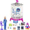 Barbie Space Discovery Space Station Playset with Space Explorer Doll, Puppy, Workstation, Satellite Space Scenes & 20 Space Station Items:Chair, Test Tubes, Microscope, Puppy Bed, 3-7Years Old view 1