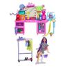 Barbie Extra Doll & Vanity Playset with Exclusive Doll, Pet Puppy, 45+ Pieces Including Clothes & Accessories, Toy Gift for Kids 3Y+, GYJ70 view 1