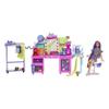 Barbie Extra Doll & Vanity Playset with Exclusive Doll, Pet Puppy, 45+ Pieces Including Clothes & Accessories, Toy Gift for Kids 3Y+, GYJ70 view 2