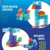 Play Brainy 101 Pieces Magnetic Cubes for Kids - 3D Building Blocks Set with Transparent Blocks in Varying Shapes and Colors - STEM-Approved Learning Toys for Kids Ages 3 and Up - Storage Box Included view 2