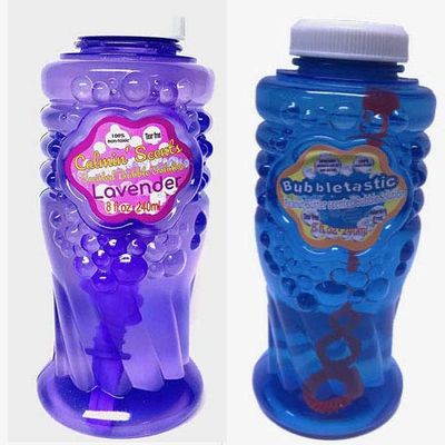 Scented Blowing Bubbles for Kids - 2 Pack of Peanut Butter and Lavender - 8 oz Each