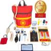 Small Foot- Wooden Emergency Doctors Kit Backpack- 17 Piece First Aid Playset Includes Stethoscope, Blood Pressure Gauge, Radio, Clipboard,and Vial for Kids- Role Play for Boys and Girls Ages 3+ view 2