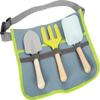 Gardening Toolbelt by Small Foot  4 Piece Kids Set Includes Adjustable Belt, Shovel, Rake & Spade  Sturdy Metal Heads and Wooden Handles - Develops Motor Skills & Creative Play  Ages 3+ Years view 1