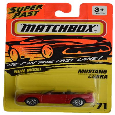 Matchbox [Mustang Cobra, Super Fast #71 [red]