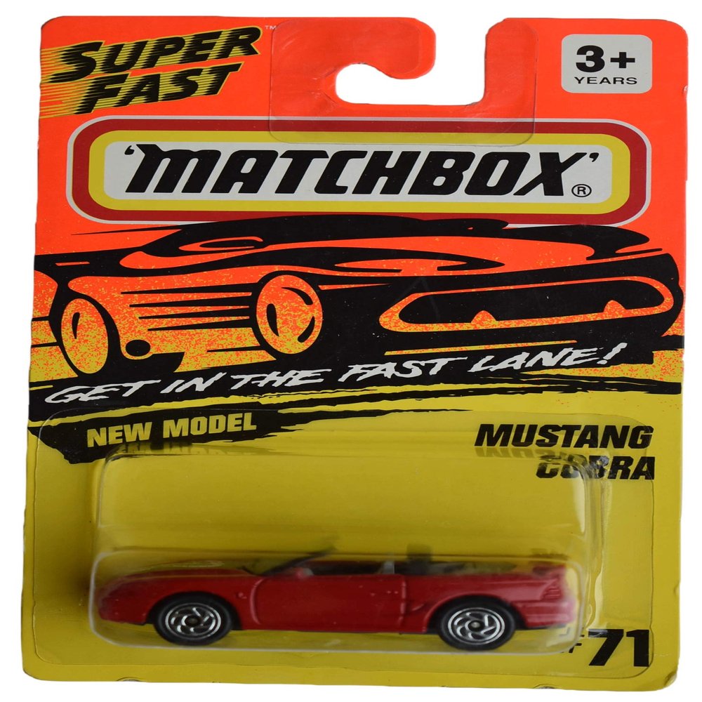 Matchbox [Mustang Cobra, Super Fast #71 [red]