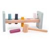 Bigjigs Toys FSC Certified Wooden Hammer Bench - Sustainable 7 Piece Wooden Hammer Toy, Quality Toys for 1 Year Old, Eco-Friendly Pounding Toy