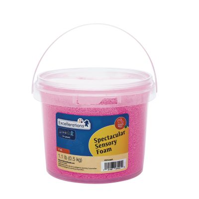 Excellerations Spectacular Sensory Foam - Pink, 1.1 lb (500 g), Interactive Toy for Kids, Tactile Exploration, Mess-Free Kinetic Foam for Sensory Play, Calm-Down Tool, Classroom or Home School Use