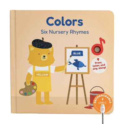 Cali's Books Colors Book for Toddlers 1-3 - Musical Books for Kids, Interactive Talking Baby Sound Book, Educational Song Learning Toys, Sing and Learn Music Toy for Babies
