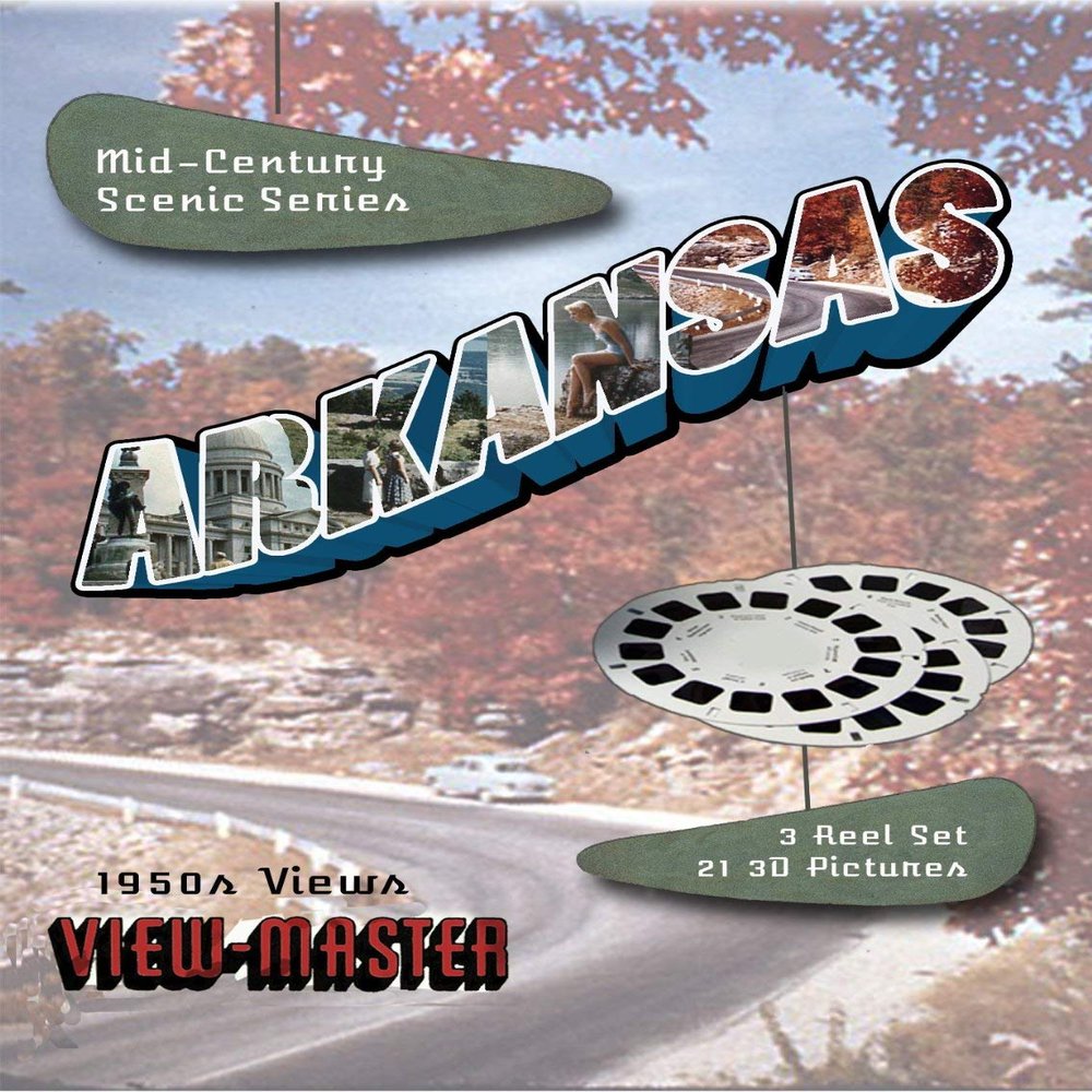 Arkansas - 1950s 3D Mid Century Scenic Series - Classic ViewMaster - 3 Reel Set