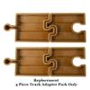 Replacement Parts for Thomas and Friends Wooden Train Sets - FHM74 ~ Works with Many Sets ~ 4 Piece Track Adapter Pack view 2