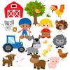 Story Time Felts 24 Piece Farm Animal Felt Set Flannel Boards view 1