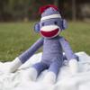 Plushland Adorable Sock Monkey, The Original Traditional Hand Knitted Stuffed Animal Toy Gift-for Kids, Babies, Teens, Girls and Boys Baby Doll Present Puppet 20 Inches (New Blue) view 2