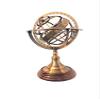 9" X 5" X 5" INCHES Nautical Brass Armillary Sphere World Globe Rosewood Base Table Decor Gift RT21 view 2