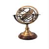9" X 5" X 5" INCHES Nautical Brass Armillary Sphere World Globe Rosewood Base Table Decor Gift RT21 view 4
