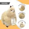 AlpacaNext Alpaca Stuffed Animal  9 inch. Cute, Soft and Cuddly Alpaca Plush Toy Handcrafted on Real Alpaka Natural Fur (9 inches, Beige) view 3