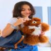 AlpacaNext Soft and Cuddly Baby Alpaca Teddy Bear - 12 inch. Premium Alpaca Stuffed Animal Handmade on Genuine Alpaka Fur. Cute Bear (12 inches, Brown & White) view 2