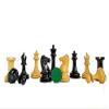 1852 Antique Chess Pieces-Circa 1852 Harrwitz Staunton Series Chessmen in Ebony/Antiqued Boxwood-3.5"|King Side Stamping with 2 Extra Queens view 3