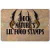 Makoroni - Duck Nature's Lil Food Stamps Hunt Hunter Hunting - 12"x18" Aluminum Novelty Fun Street Sign, DesT34 view 1