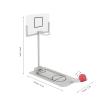Agatige Mini Basketball Hoop Desk Toy, Basketball Board Game Office Desktop Decoration Ornament for Basketball Lovers view 2