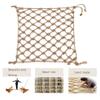 Children Swing Climbing Safety Net Balcony Railing Protective Net Playground Hammock Hemp Rope Cargo Net Outdoor Hammock Playground Bird Nets Cargo Net Climbing Net for Kids 6mm view 3
