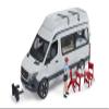 Bruder 02672 MB Sprinter Camper with Driver Figure, 1:16 Scale view 1