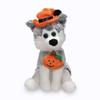 Plushland Pawpals 8 inches Puppy Dog Plush Stuffed Toy - Comes with Hat and Jack O Lantern Pumpkin for Kids view 4