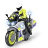 Dickie Toys 203712018 Yamaha Motorbike Toy with Police Figure for Children from 3 Years with Blue Light and Siren, Freewheel, 17 cm Long, Multicoloured, One Size view 1