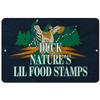 Makoroni - Duck Nature's Lil Food Stamps Hunt Hunter - Duck Hunting - 8"x12" Aluminum Novelty Fun Street Sign, DesN52 view 1