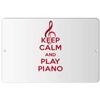 Makoroni - Keep Calm and Play Piano - 12"x18" Aluminum Novelty Fun Street Sign, DesT92 view 1