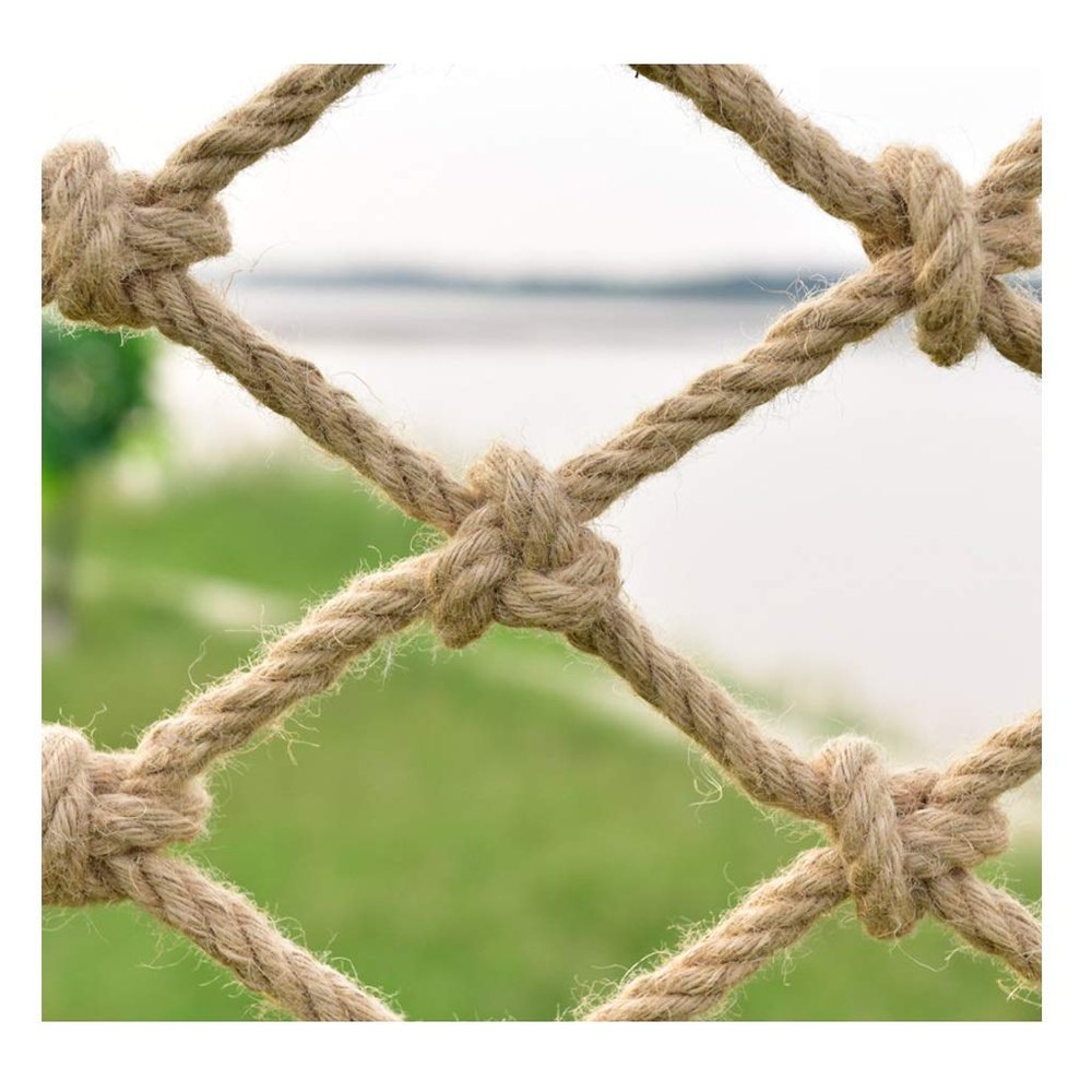 Children Swing Climbing Safety Net Balcony Railing Protective Net Playground Hammock Hemp Rope Cargo Net Outdoor Hammock Playground Bird Nets Cargo Net Climbing Net for Kids 6mm