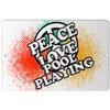 Makoroni - Peace Love Pool Playing - 12"x18" Aluminum Novelty Fun Street Sign, DesB71 view 1