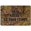 Makoroni - Duck Nature's Lil Food Stamps Hunt Hunter Hunting - 12"x18" Aluminum Novelty Fun Street Sign, DesE32 view 1