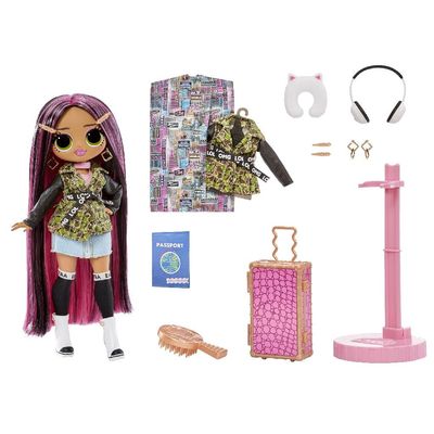 L.O.L. Surprise! OMG World Travel City Babe Fashion Doll with 15 Surprises Including Outfit, Travel Accessories and Reusable Playset Great Gift for Girls Ages 4+