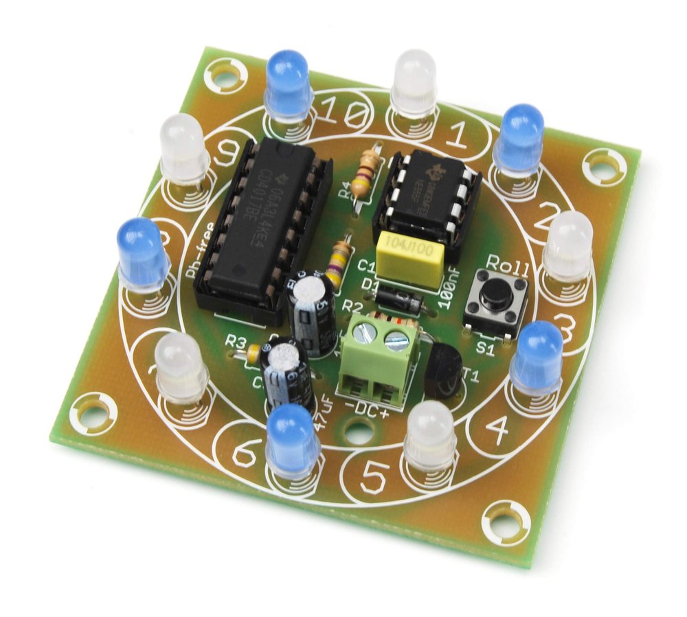 AR197 Electronic Roulette Wheel of Fortune with Rotating Effect DIY Kit