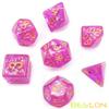 Bescon Dense-Core Polyhedral Dice Set of Violet, RPG 7-dice Set in Brick Box Packing view 2