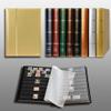 Prophila Metallic Edition Stamp Album (New) 60 Black Sides, Padded Gold Cover view 2