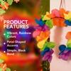 Fun Express Rainbow Flower Headbands  Vibrant Hair Accessories for Kids and Adults  Parties Birthdays and Celebrations Colorful Floral Design for Special Events  Bright Assorted Colors  12 Pieces view 4