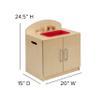 Flash Furniture Hercules Children's Wooden Kitchen Sink for Commercial or Home Use - Safe, Kid Friendly Design view 3