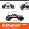 BEZGAR HM161 Hobby Grade 1:16 Scale Remote Control Truck, 4WD High Speed 40+ Kmh All Terrains Electric Toy Off Road RC Vehicle Car Crawler with 2 Rechargeable Batteries for Boys Kids and Adults view 2