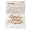 Personalized Happy Birthday Cake Topper | Custom Birthday Cake Decoration with Any Name Any Age 16 18 21 40 60 | Double Sided Glitter Card | Black view 3