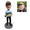 7" Personalized Bobblehead Custom Made Bobblehead of Yourself or Someone You Love,Great Unique Gift for Birthday,Christmas,Graduation,Anniversary view 3