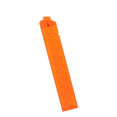 WORKER 18-Round Slanted Talon Stefan Magazine Short Dart Clip for Nerf Pro Torrent Phoenix Blaster (Transparent Orange)