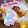 Athoinsu Musical Light up Unicorn Stuffed Animal Soft Furry Plush Toy with LED Night Lights Children's Day Birthday Gifts for Kids Toddler Girls,12'' view 3