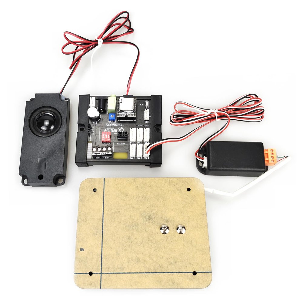BearHoHo Escape Room Props Puzzles Scale Sensor Put The Right Weight on Scale Sensor to Open 12V Electromagnetic Locks for Room Escape and Exit Game Owners (with Audio)
