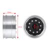 2pcs Aluminum Alloy Front Wheel Rim Hub for 1/14 Tamiya RC Climbing Car Trailer Cargo Truck view 4